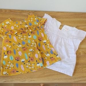 2 GUC Cat & Jack toddler girl tops 2T summer